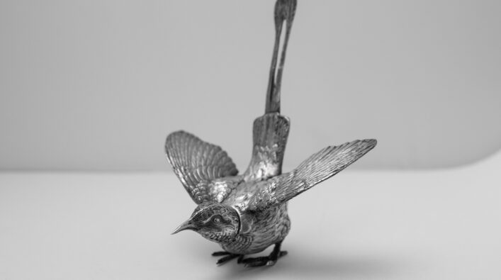 Tropische vogel gemaakt door Hollandia collectie Stedelijk Museum Zutphen